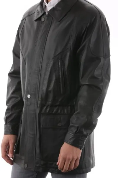 Veste en Cuir Jean-Michel*Milpau Clearance