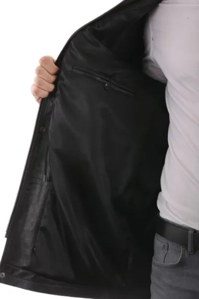 Veste en Cuir Jean-Michel*Milpau Clearance
